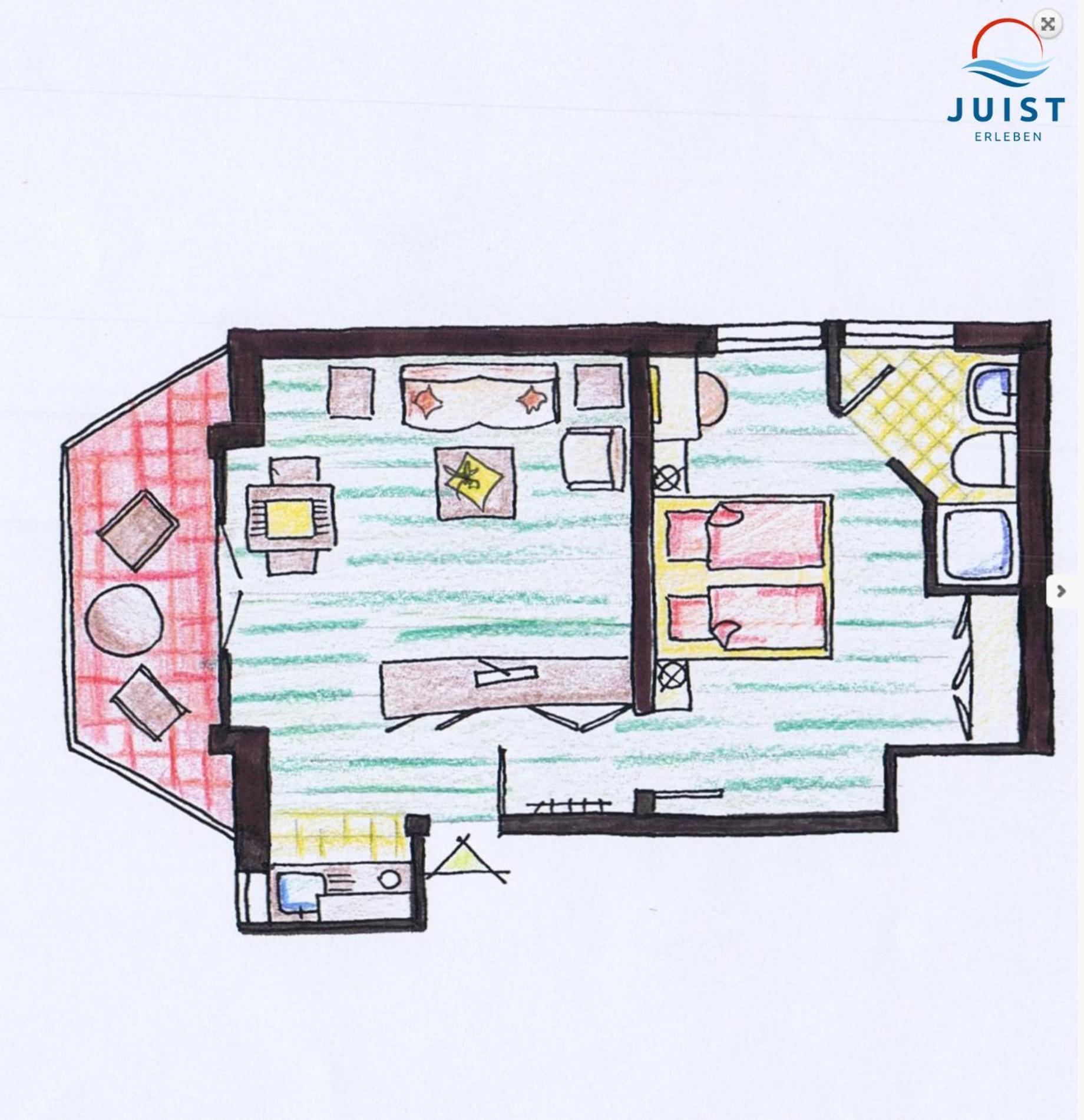 Haus Petra 132 - Ferienwohnung 2 Juist Exterior photo